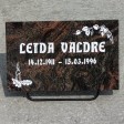 (40x25cm) Надгробная плита 2 имени + Картинка + Доставка по Эстонии