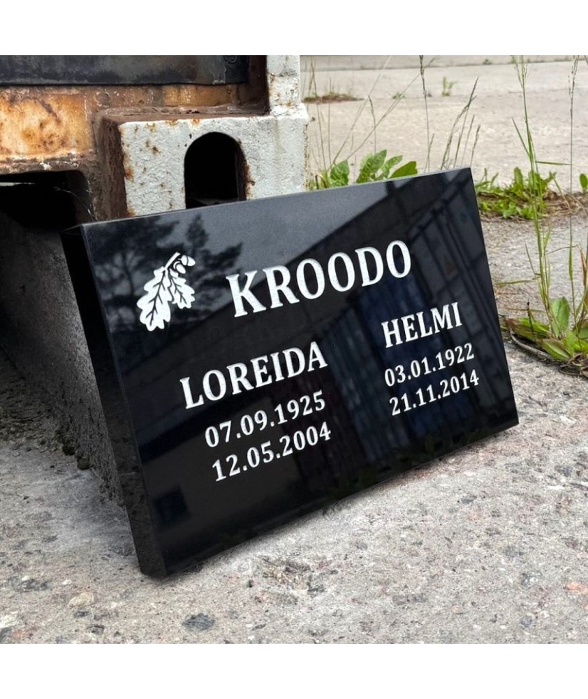 Hauaplaat | Hauakivi | Hauapiire - Corona Kivi OÜ - Hauakivi Salong